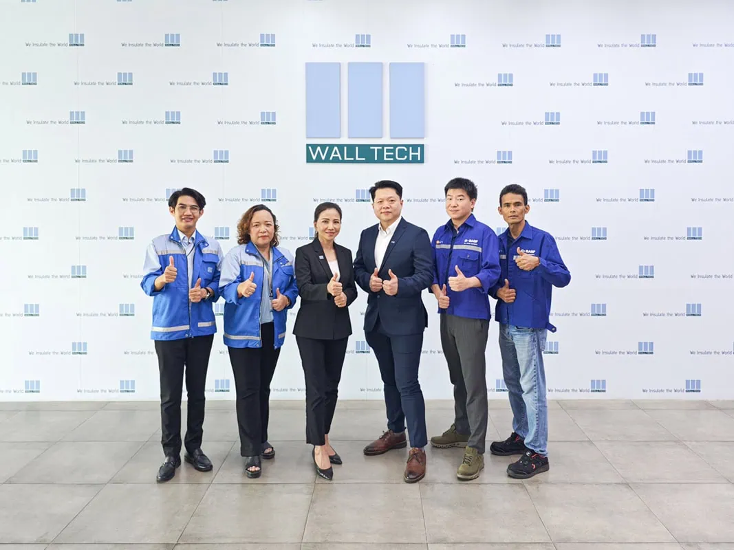 ก้าวสำคัญ Wall Tech ผลิตแผ่นฉนวน PIR จากวัตถุดิบ Biomass Balance ลดผลกระทบสิ่งแวดล้อม