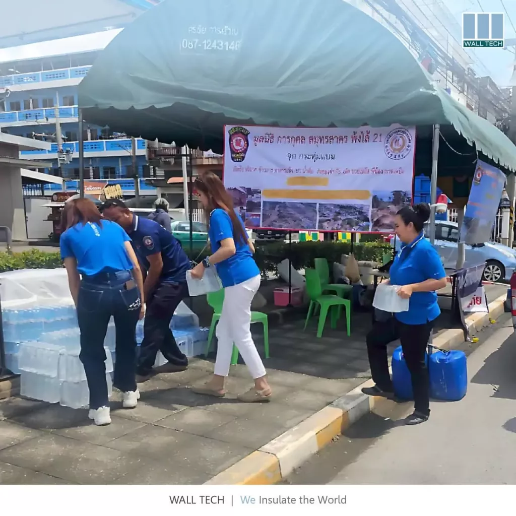Wall Tech ร่วมส่งต่อพลังน้ำใจ สู่พี่น้องผู้ประสบภัยน้ำท่วม จังหวัดพระนครศรีอยุธยา
